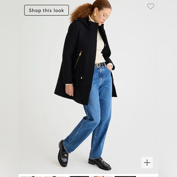 J.Crew Chateau Parka Black 14T - Picture 3 of 6